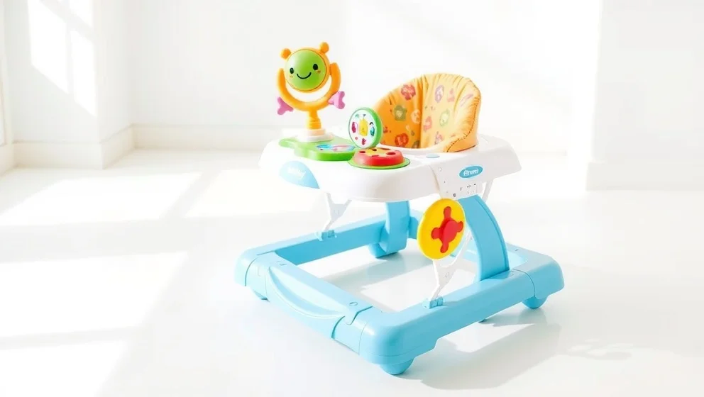 Moweo Walker 5 in 1 lära-gå-stol för baby